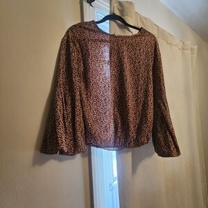 Floral Brown Women's Top